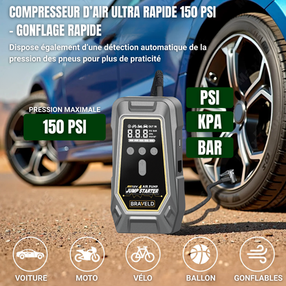 Booster de démarrage avec compresseur d’air
