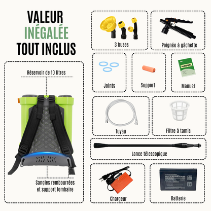 Pulvérisateur à Dos à Batterie 10L