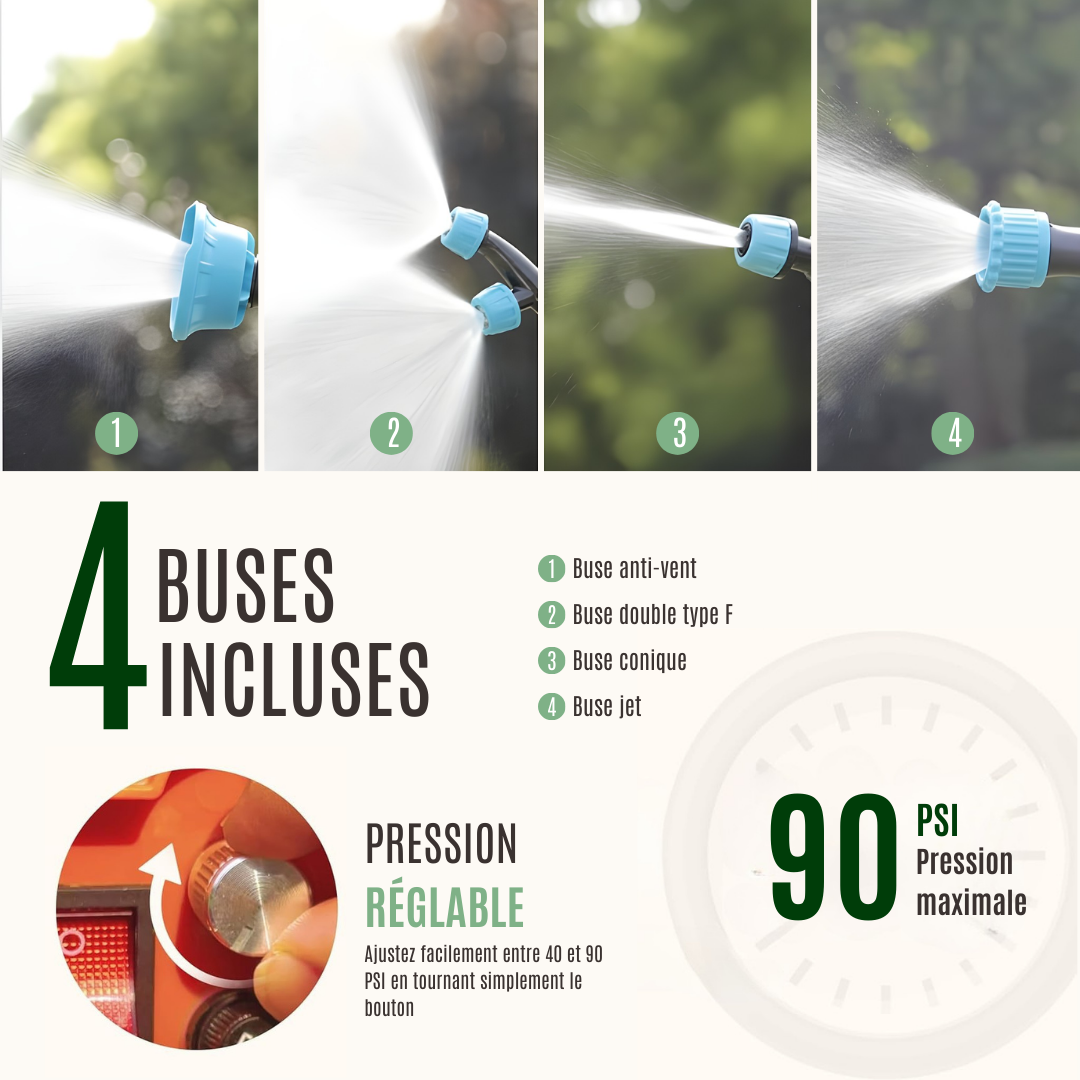 Pulvérisateur à dos à batterie 16 L