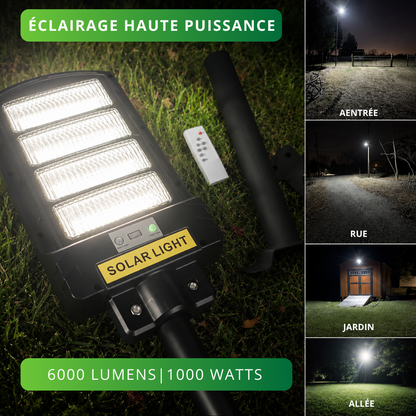 Lampadaire Solaire Estella 1000W 6000 Lumens