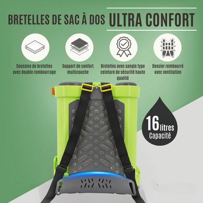 Pulvérisateur à dos à batterie 16 L