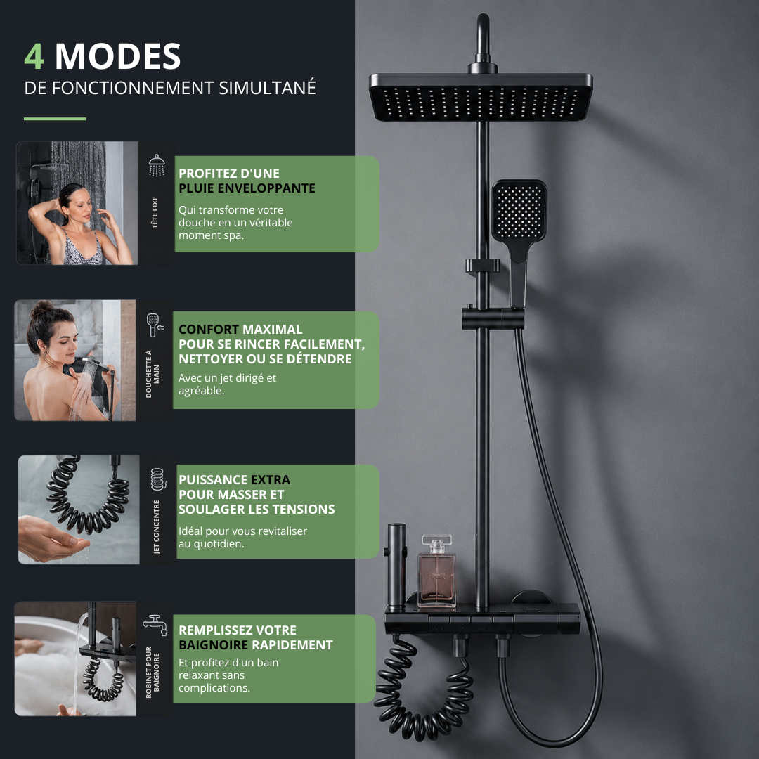 Colonne de Douche Confort 4 Modes