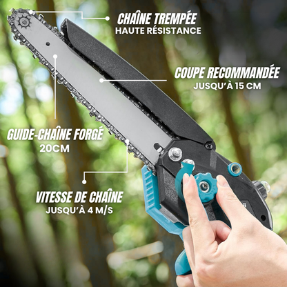 Chaîne et guide-chaîne pour mini tronçonneuse
